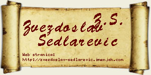 Zvezdoslav Sedlarević vizit kartica